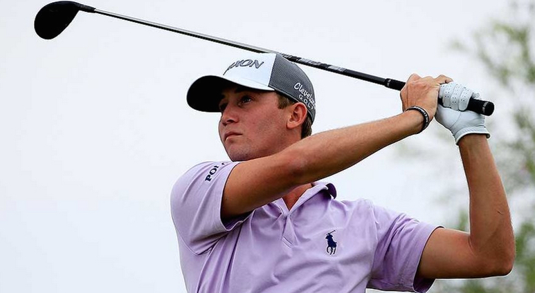 Smylie Kaufman drives during his final round 61 in his first PGA Tour victory. (Photo courtesy PGA Tour)